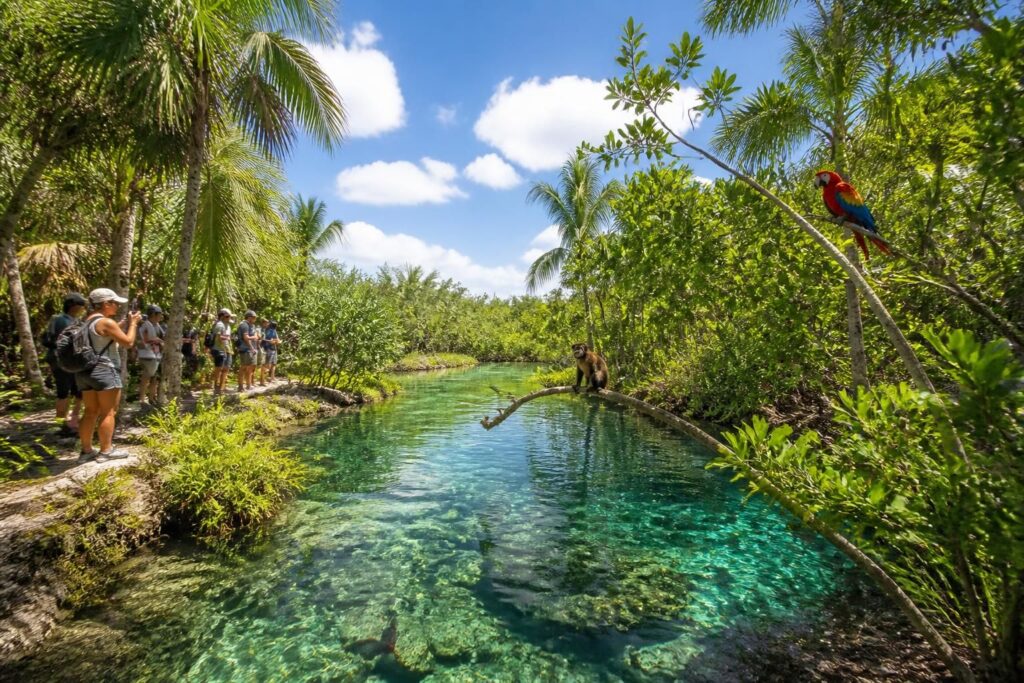 disfruta una excursión a sian ka'an y descubre la reserva de la biosfera, hogar de una biodiversidad única y paisajes naturales impresionantes.