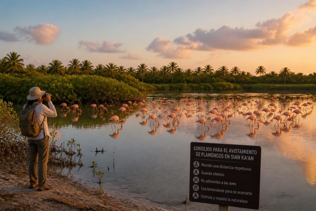 descubre la mejor temporada para ver flamencos en sian ka’an y disfruta de consejos prácticos para un avistamiento inolvidable de estas majestuosas aves en su hábitat natural.