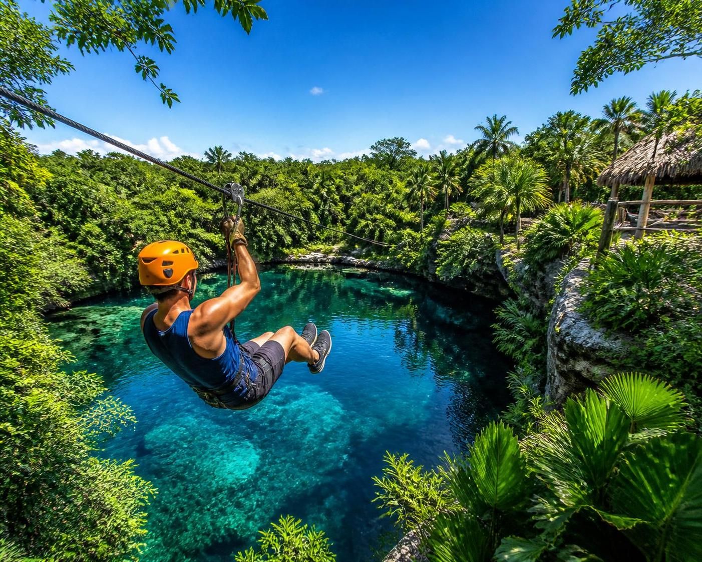 descubre la emoción de una excursión combinada de tirolesa y cenote con atv, disfrutando de aventuras extremas y paisajes naturales impresionantes en un solo día.