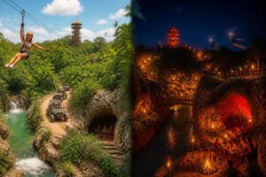 Comparación entre xplor de día y xplor fuego de noche: experiencias únicas para cada momento
