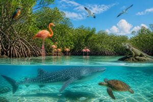 Descubre la flora y fauna únicas de la reserva natural de Holbox