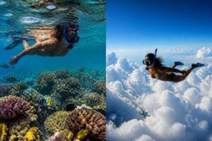 Diferencias clave entre el snorkel en el cielo y en palancar