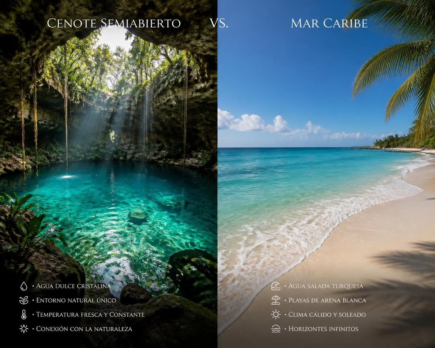 descubre las principales diferencias entre nadar en un cenote y en el mar caribe, explorando características únicas, experiencias inolvidables y consejos para aprovechar al máximo cada entorno acuático.