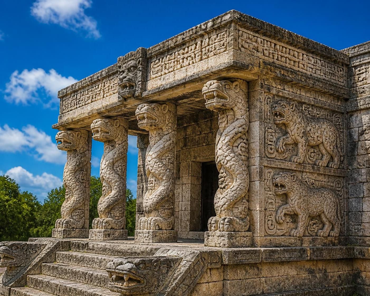 descubre la historia y el simbolismo del templo del jaguar en chichén itzá, un monumento maya emblemático que revela la cultura y creencias de esta antigua civilización.