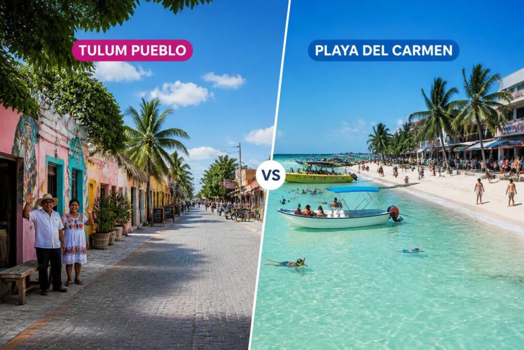 descubre las diferencias clave entre tours desde tulum pueblo y playa del carmen para elegir la mejor opción y reservar tu aventura perfecta.